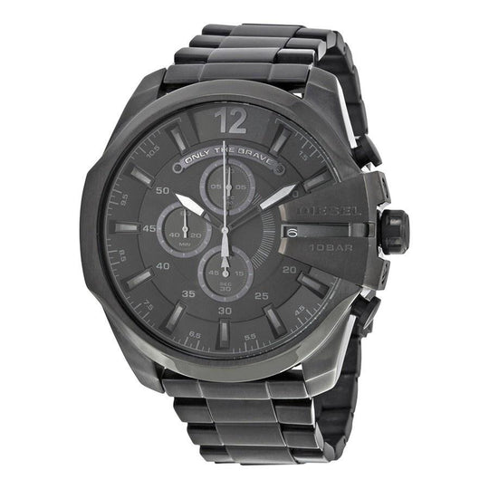 Diesel Men's DZ4355 Mega Chief Chronograph Black Stainless Steel Watch