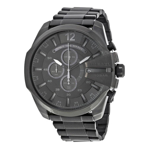 Diesel Men's DZ4355 Mega Chief Chronograph Black Stainless Steel Watch