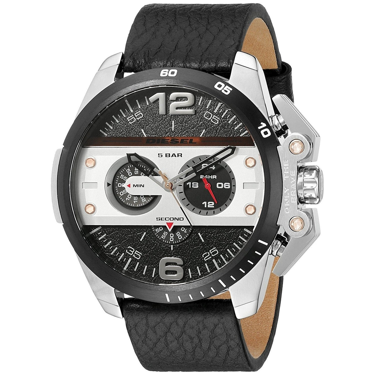 Diesel Men's DZ4361 Ironside Chronograph Black Leather Watch