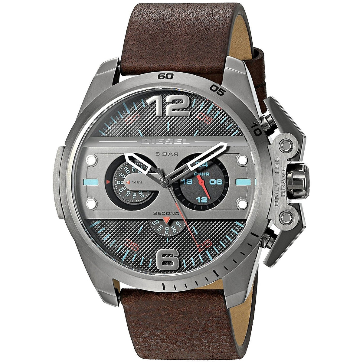 Diesel Men's DZ4387 Ironside Chronograph Brown Leather Watch