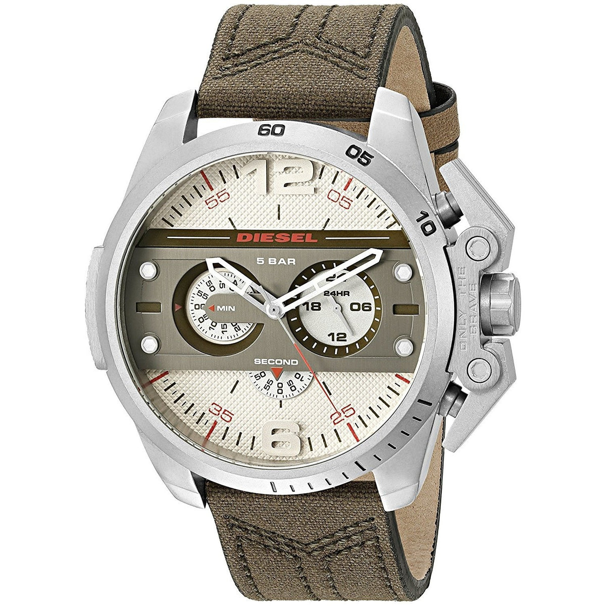 Diesel Men's DZ4389 Ironside Chronograph Brown Leather Watch