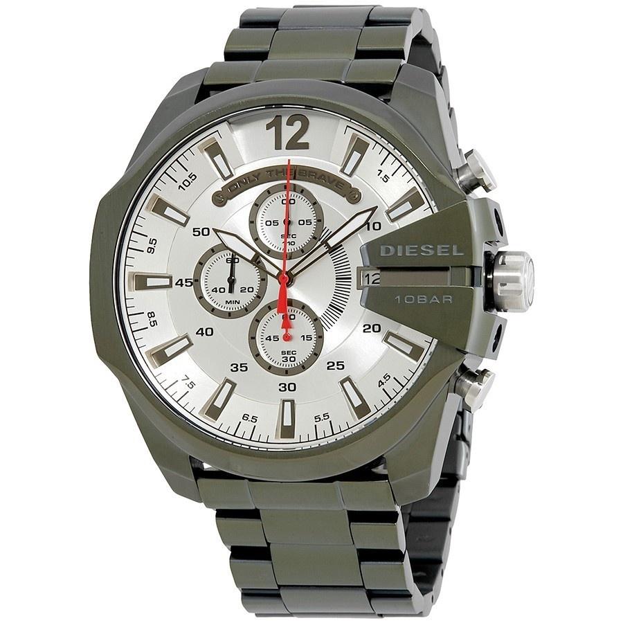 Diesel Men's DZ4478 Mega Chief Chronograph Green Stainless Steel Watch