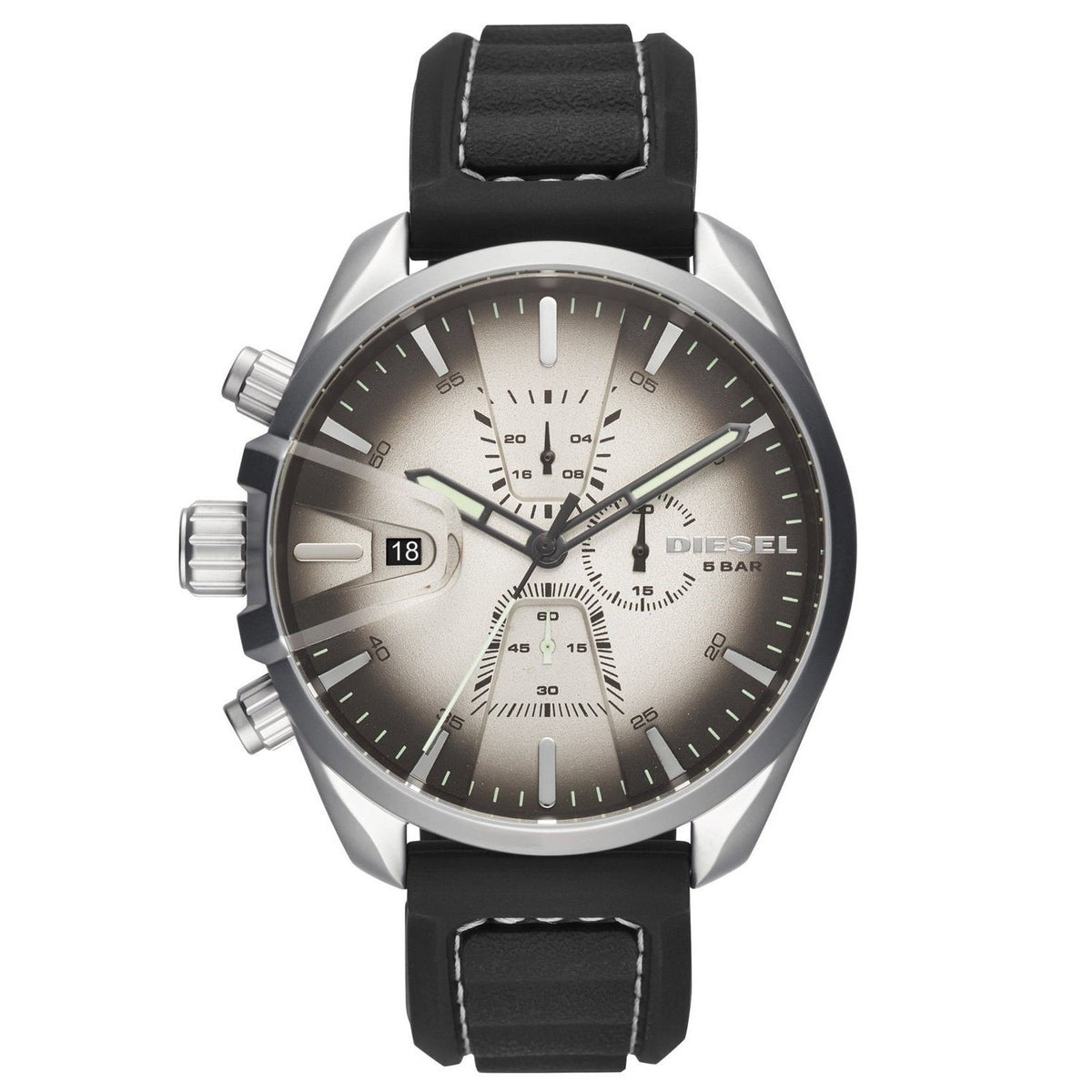 Diesel Men's DZ4483 MS9 Chronograph Black Silicone Watch