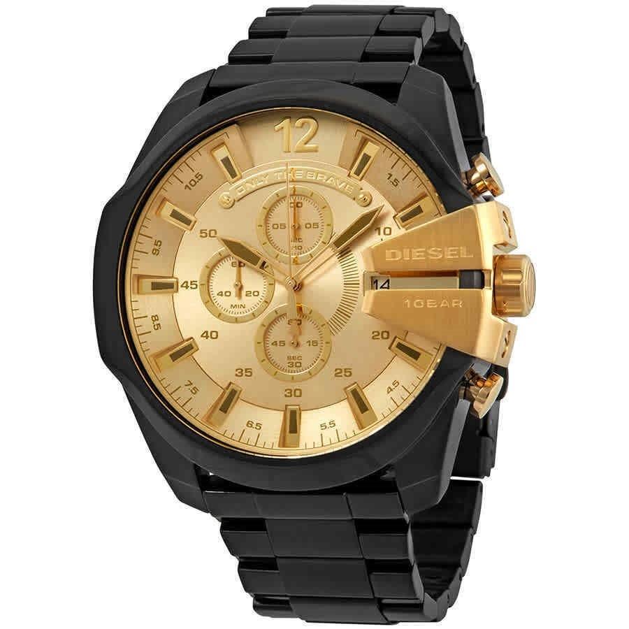 Diesel Men's DZ4485 Mega Chief Chronograph Black Stainless Steel Watch