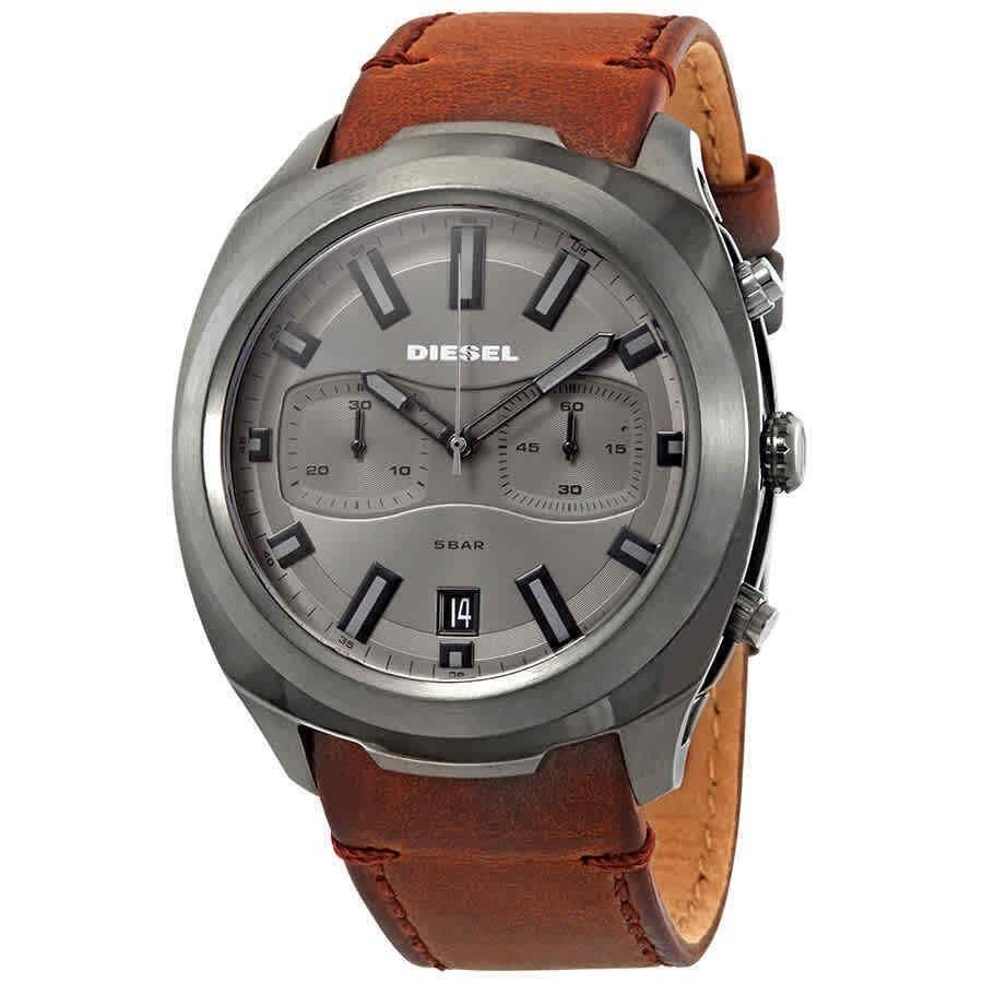 Diesel Men's DZ4491 Tumbler Chronograph Brown Leather Watch