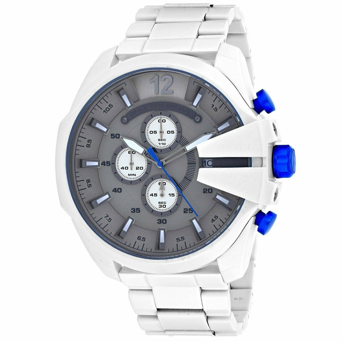 Diesel Men's DZ4502 Mega Chief White Stainless Steel Watch