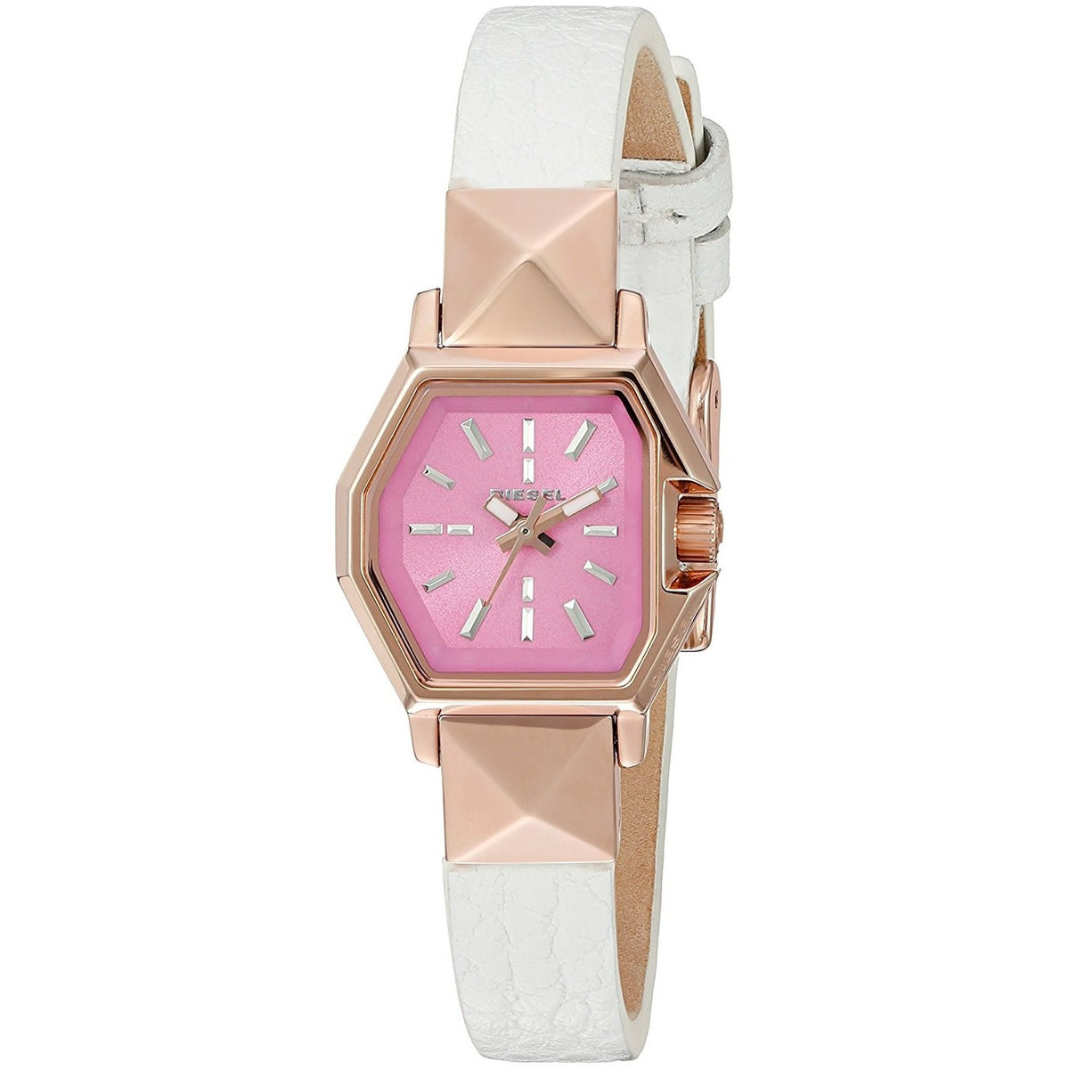 Diesel Women's DZ5492 Timeframe White Leather Watch