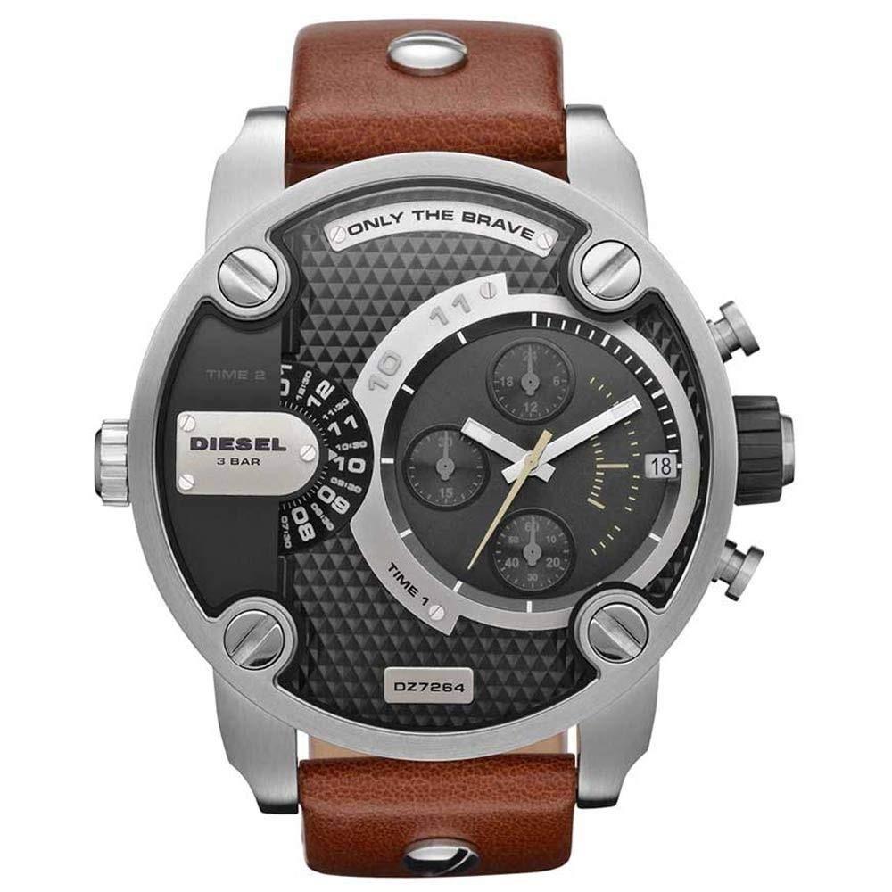 Diesel Men's DZ7264 Super Bad Ass Chronograph Brown Leather Watch