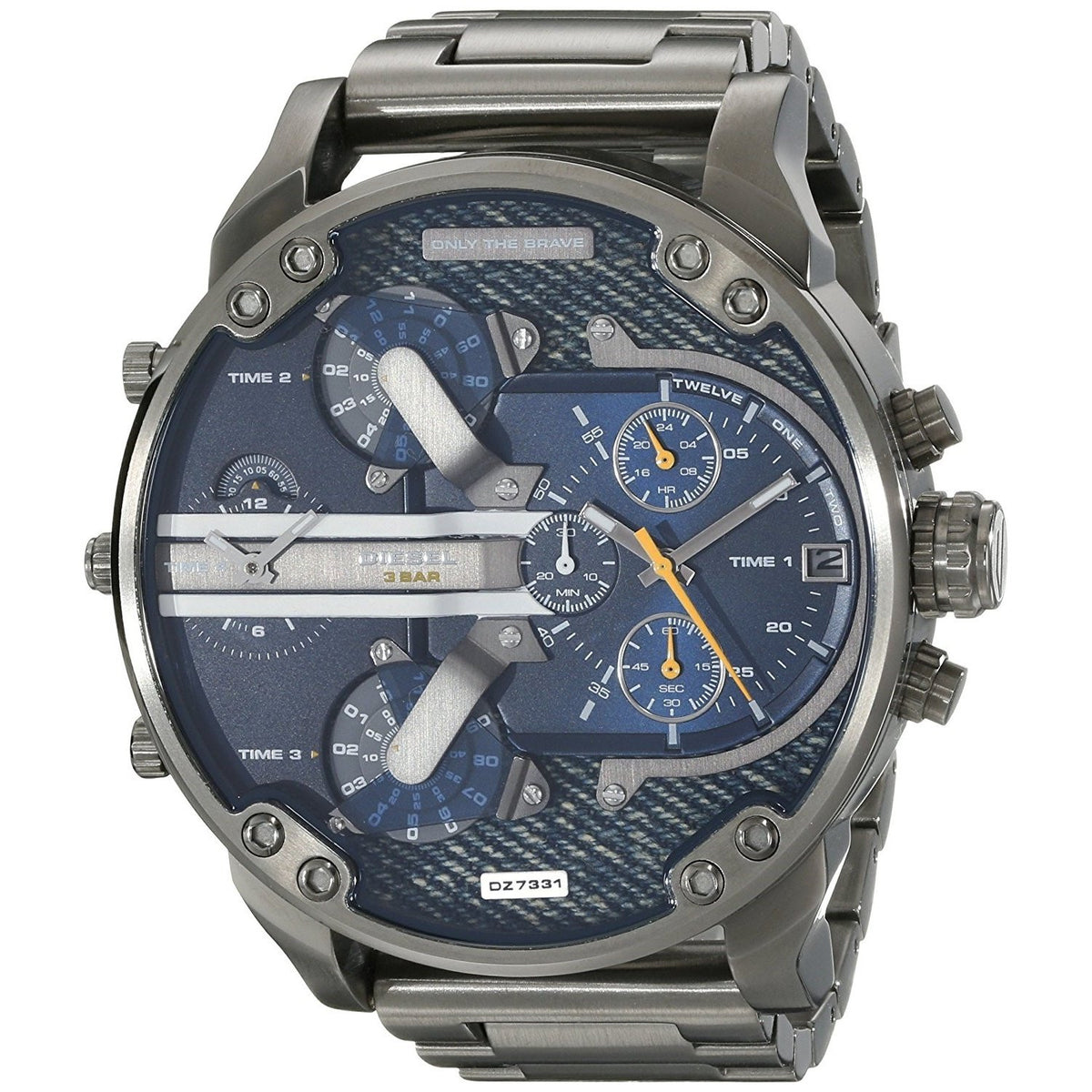 Diesel Men's DZ7331 Mr. Daddy 2.0 Chronograph 4 Time Zones Black Stainless Steel Watch