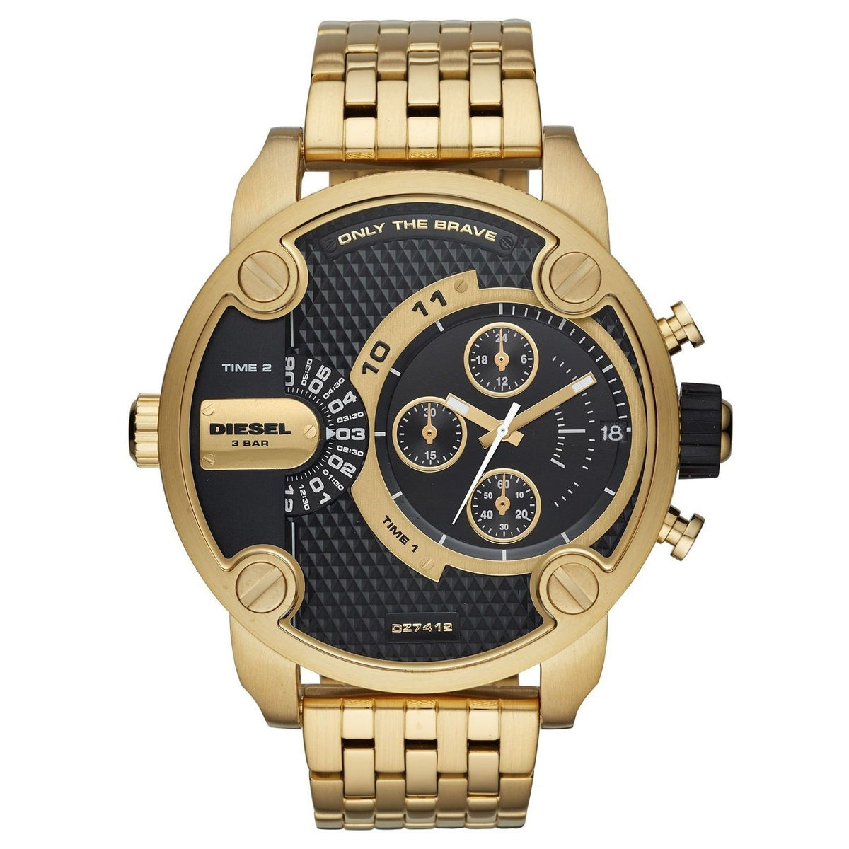 Diesel Men's DZ7412 Little Daddy Chronograph Gold-Tone Stainless Steel Watch