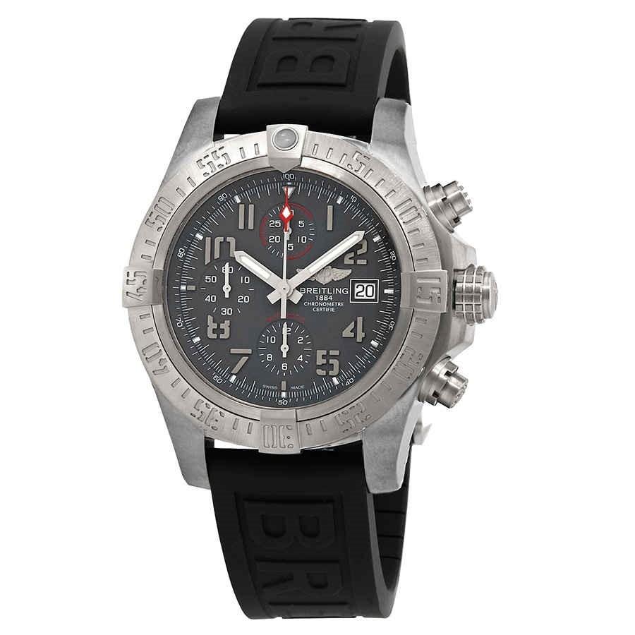 Breitling Men&#39;s E1338310-M534-153S Avenger Bandit Chronograph Black Rubber Watch