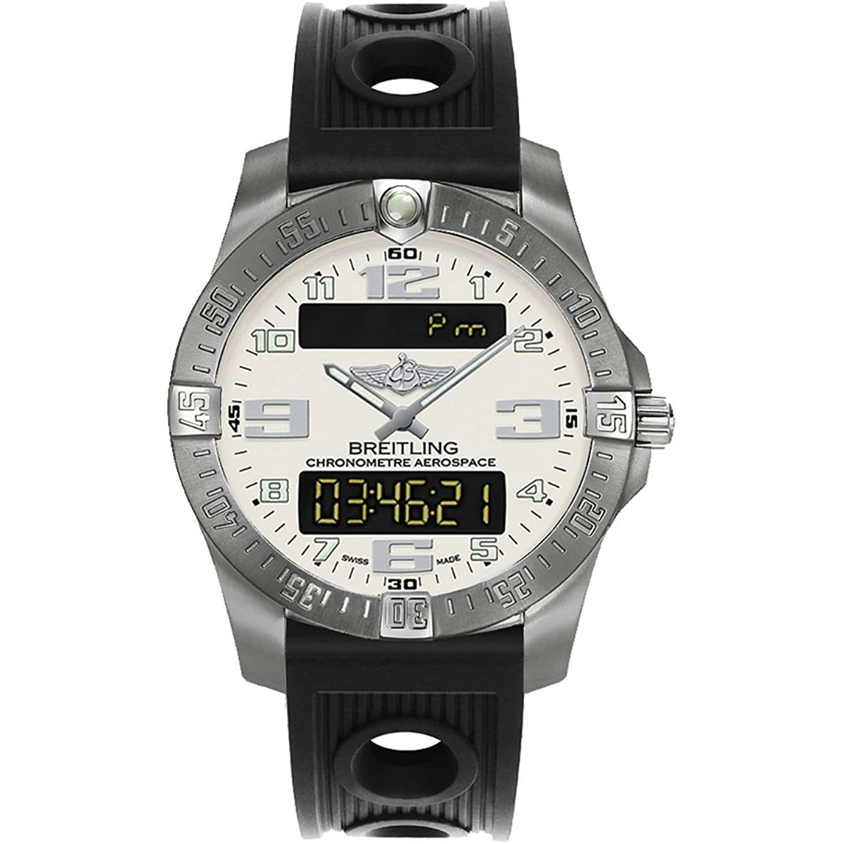 Breitling Men&#39;s E793637V-G817-200S Professional Aerospace Evo Black Rubber Watch