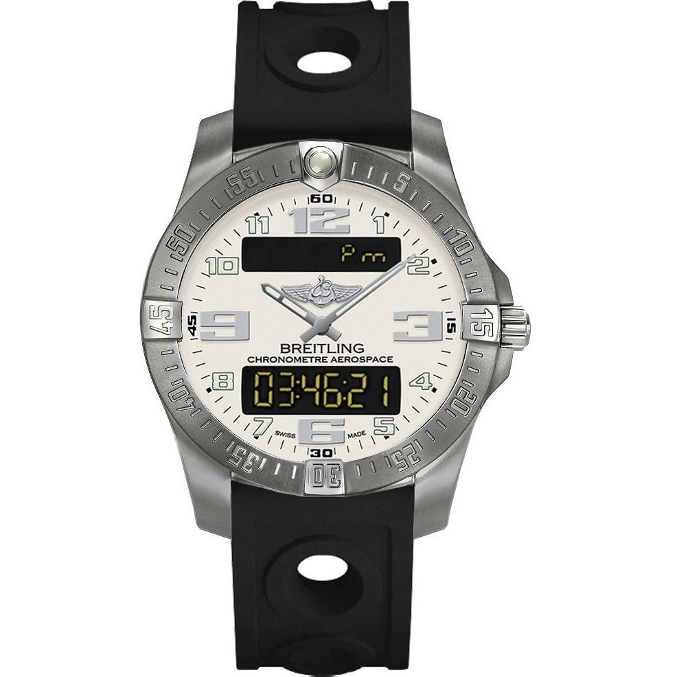 Breitling Men&#39;s E793637V-G817-227S Professional Aerospace Evo Black Rubber Watch