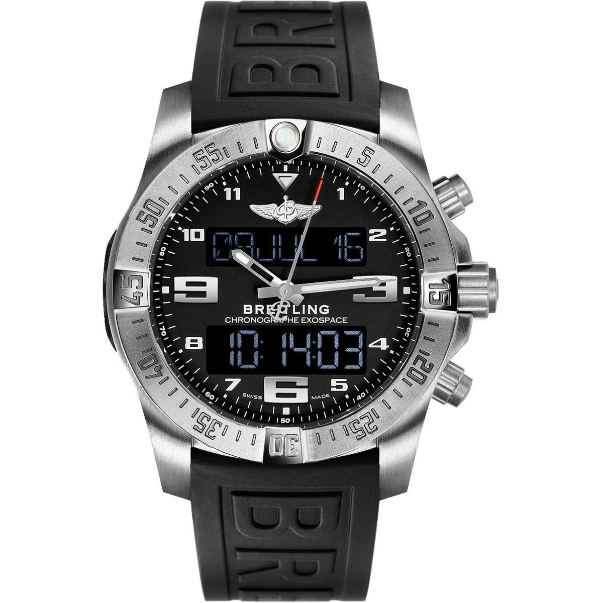 Breitling Men&#39;s EB5510H1-BE79-155S Exospace  Black Rubber Watch