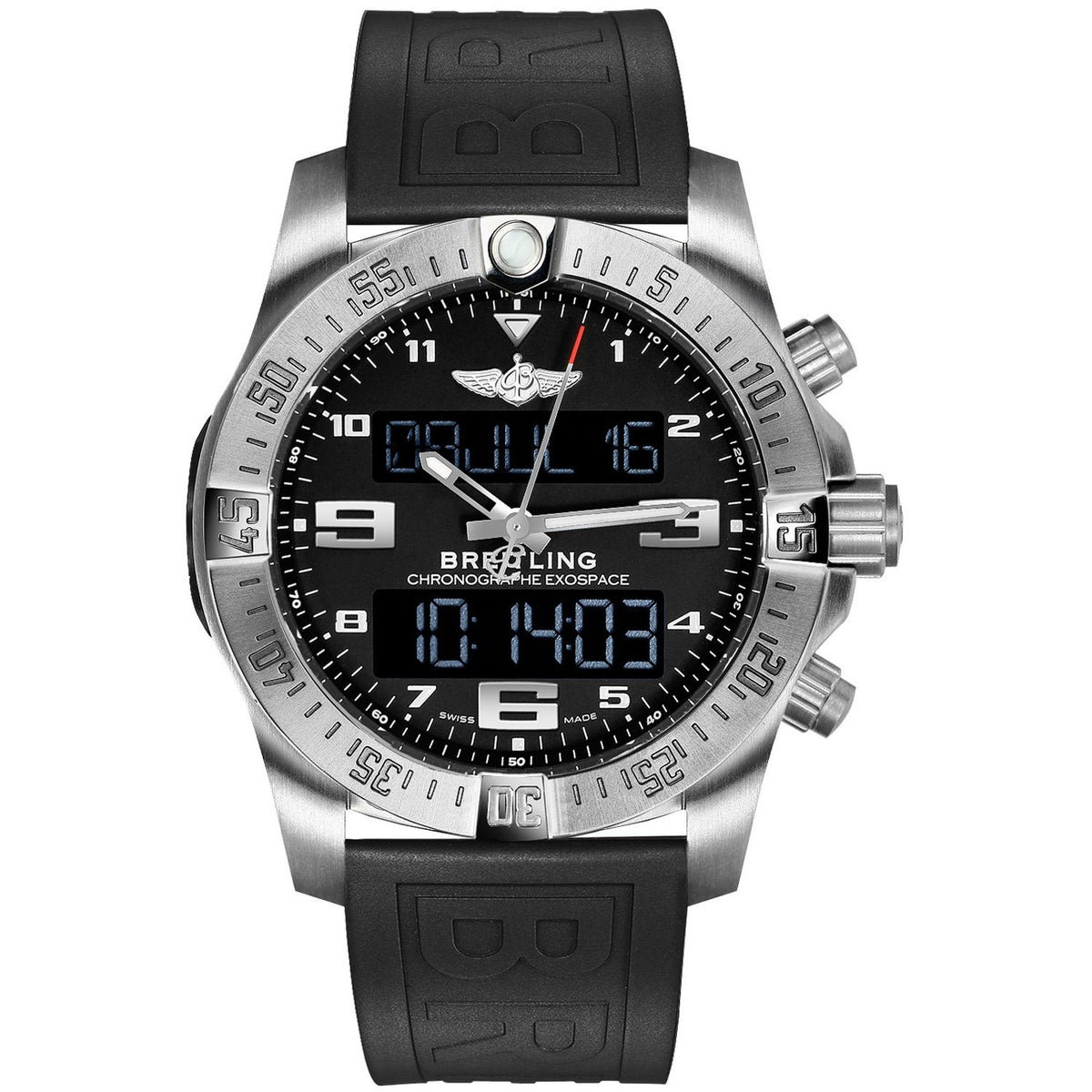 Breitling Men&#39;s EB5510H1-BE79-263S Exospace  Black Rubber Watch