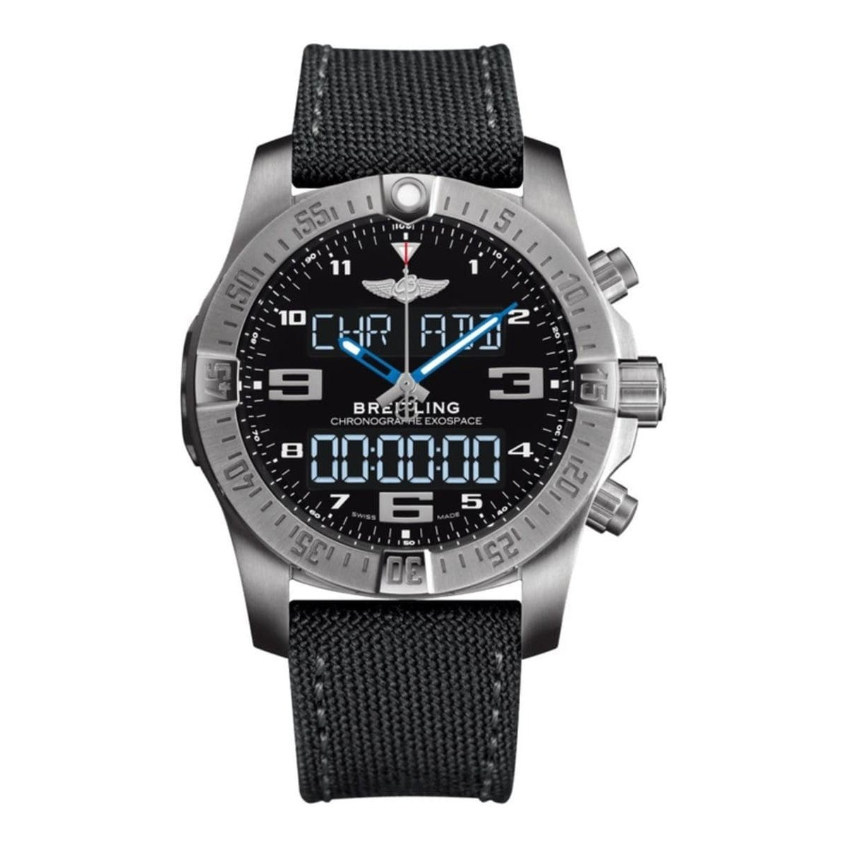 Breitling Men's EB5510H2-BE79-100W Exospace  Grey Canvas Watch