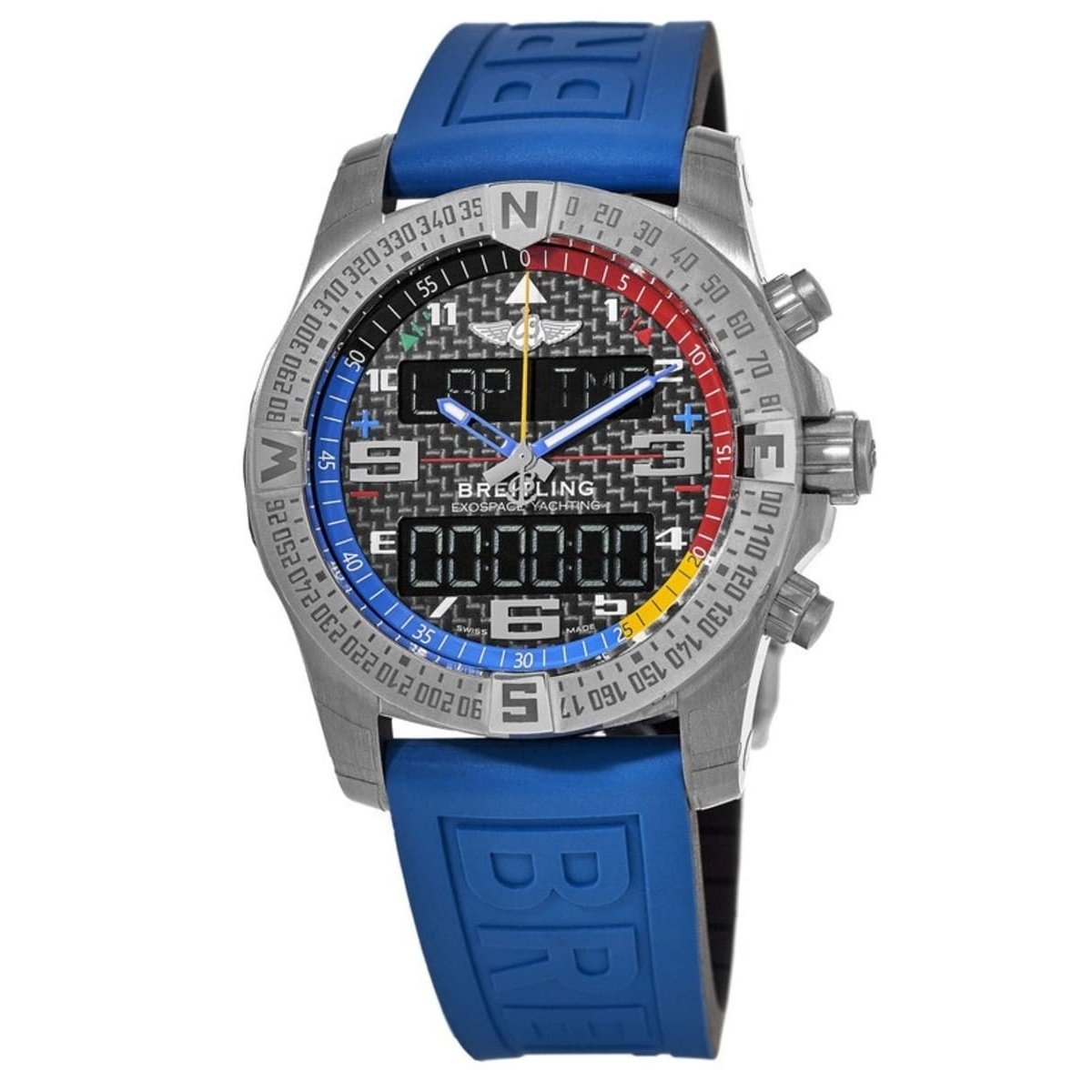 Breitling Men&#39;s EB551222-BG45-235S Exospace  Blue Rubber Watch