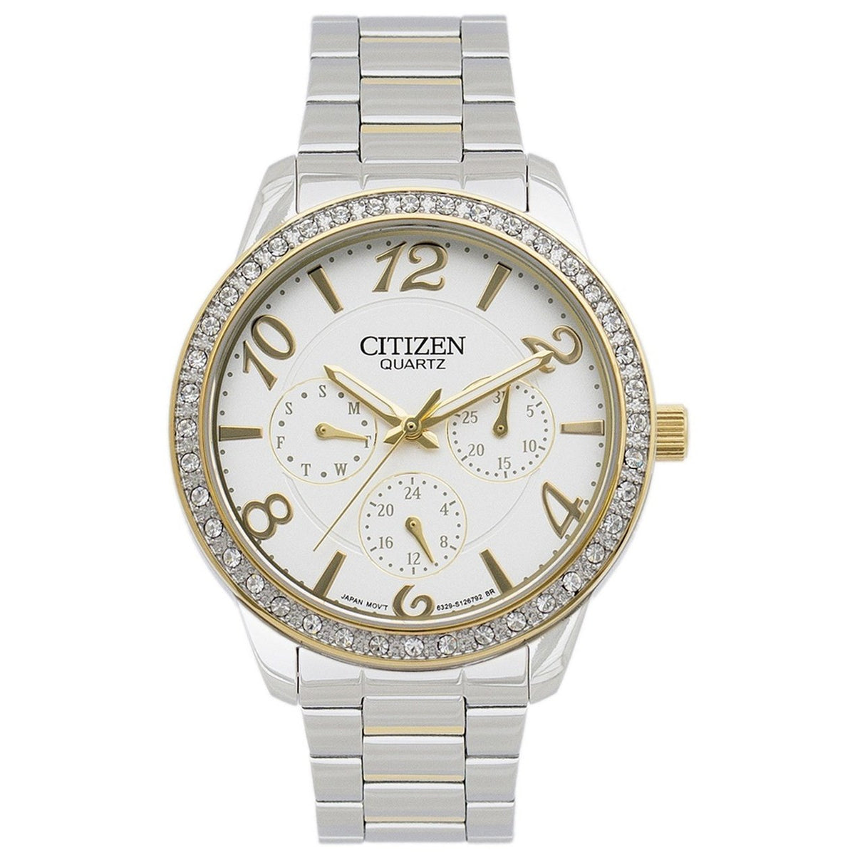 Citizen Women&#39;s ED8124-53A Multi-Function Two-Tone Stainless Steel Watch
