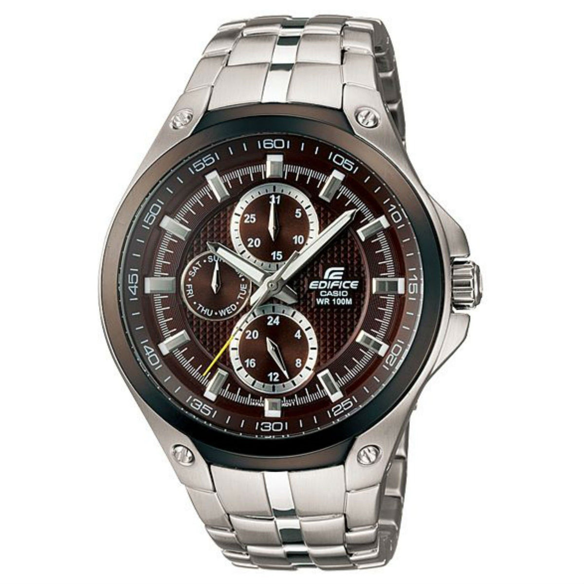 Casio Men's EF326D-5A Edifice Chronograph Stainless Steel Watch