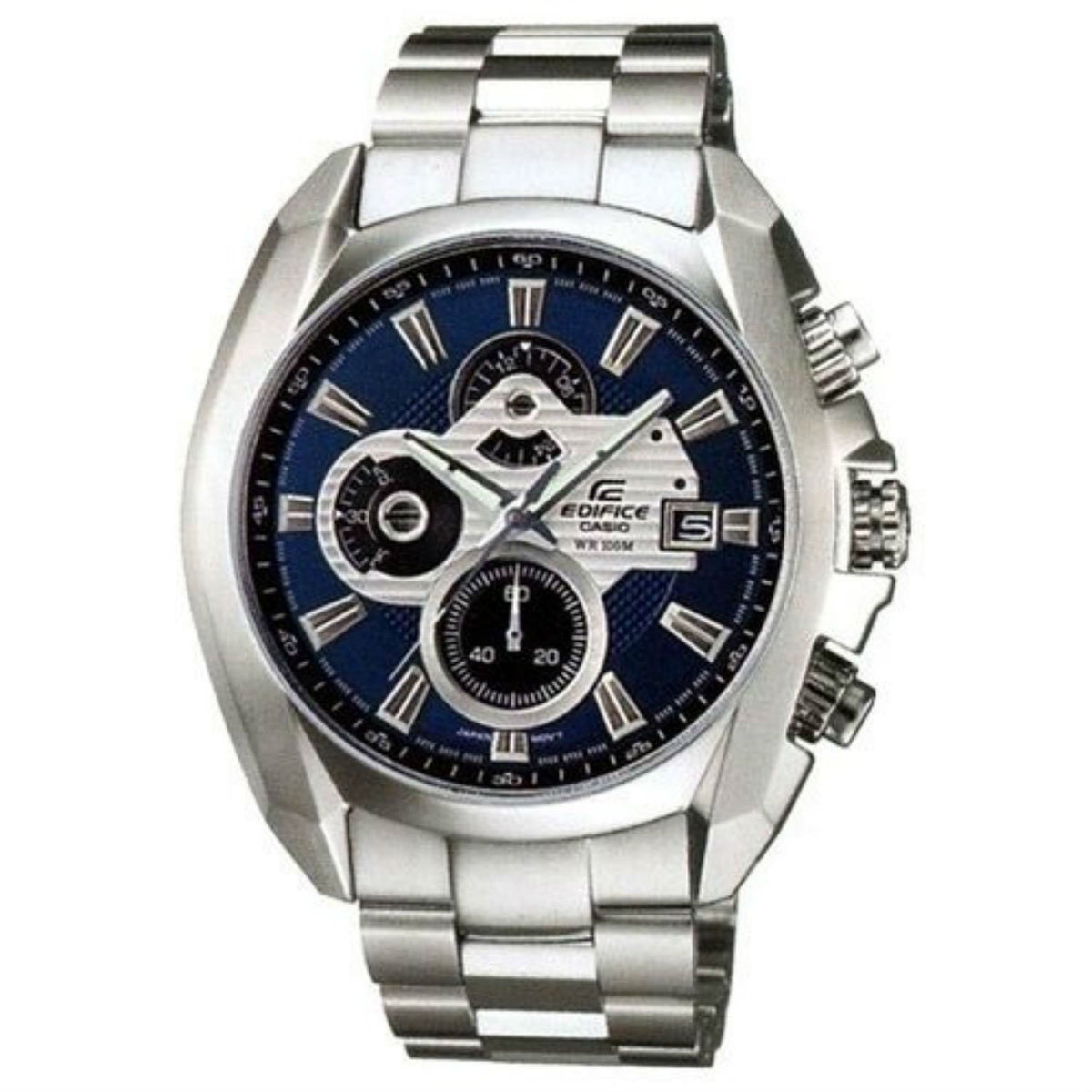 Casio Men's EF548D-2A Edifice Chronograph Stainless Steel Watch