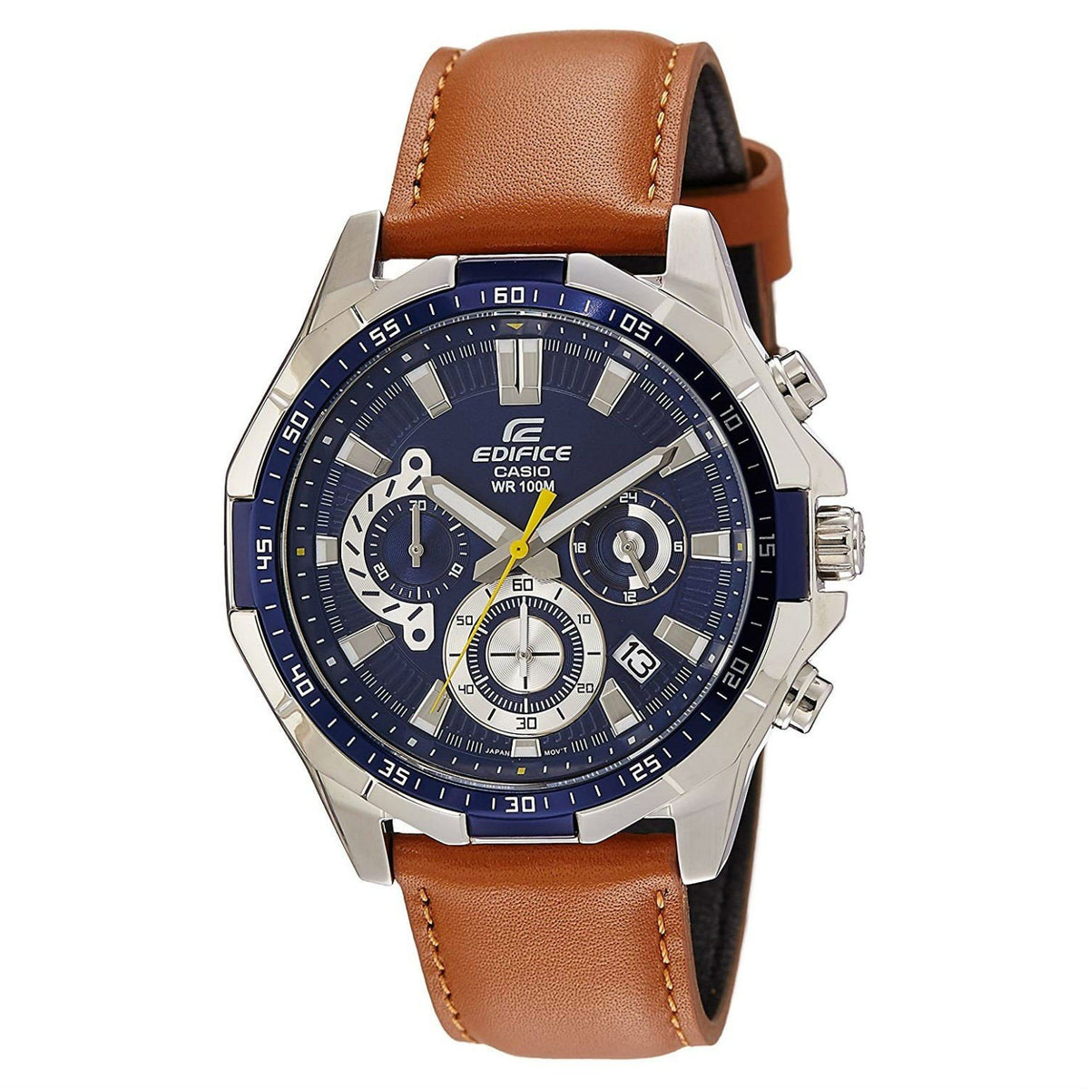 Casio Men&#39;s EFR554L-2A Edifice Chronograph Brown Leather Watch