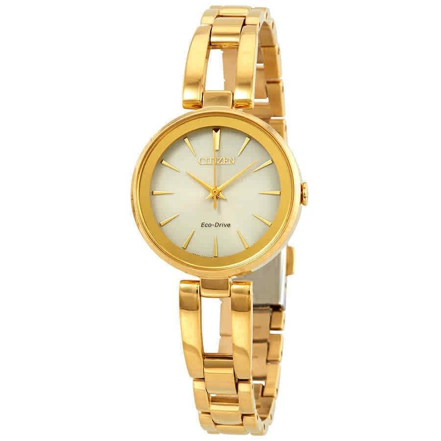 Citizen Women&#39;s EM0638-50P Axiom Gold-Tone Stainless Steel Watch