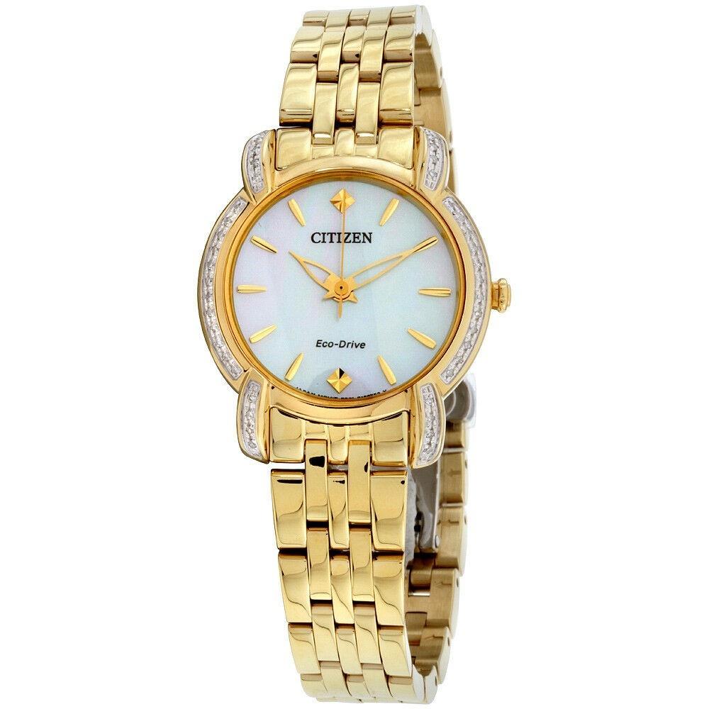 Citizen Women&#39;s EM0692-54D Jolie Gold-Tone Stainless Steel Watch