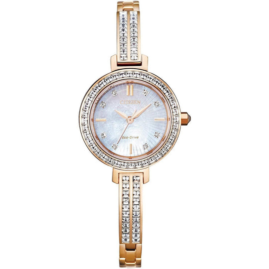Citizen Women's EM0863-53D Crystal Rose-Tone Stainless Steel  Watch