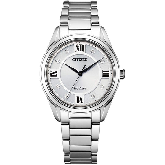 Citizen Women's EM0870-58A Eco-Drive Diamond Stainless Steel Watch