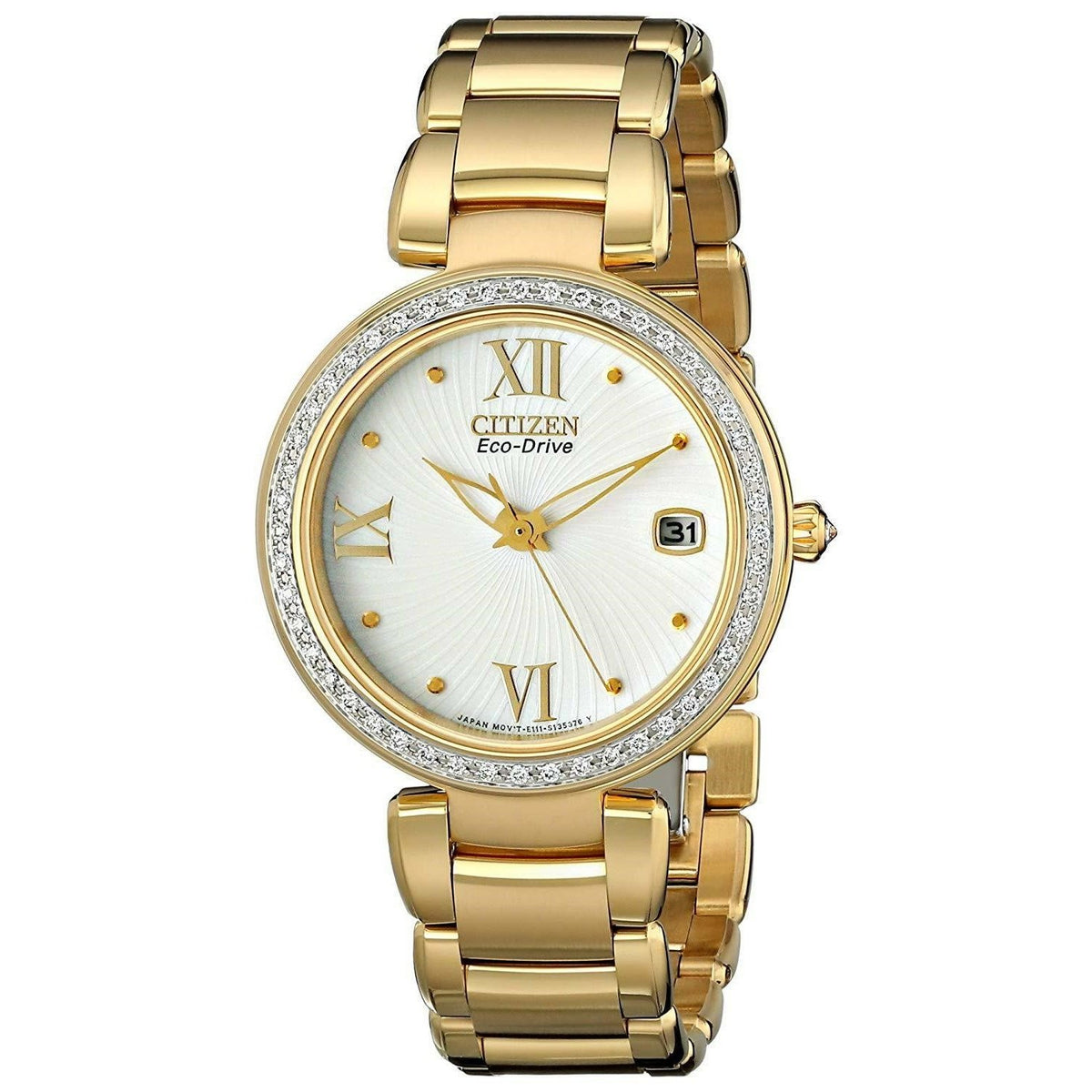 Citizen Women&#39;s EO1102-51A Marne Signature Gold-Tone Stainless Steel Watch