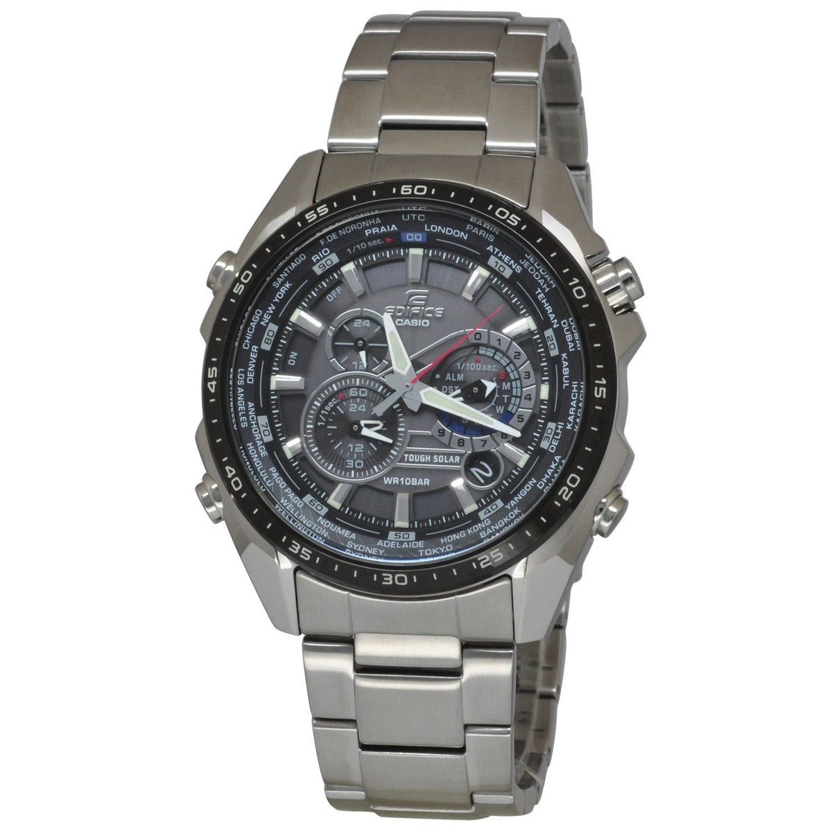 Casio Men&#39;s EQS-500DB-1A1 Edifice Chronograph Stainless Steel Watch