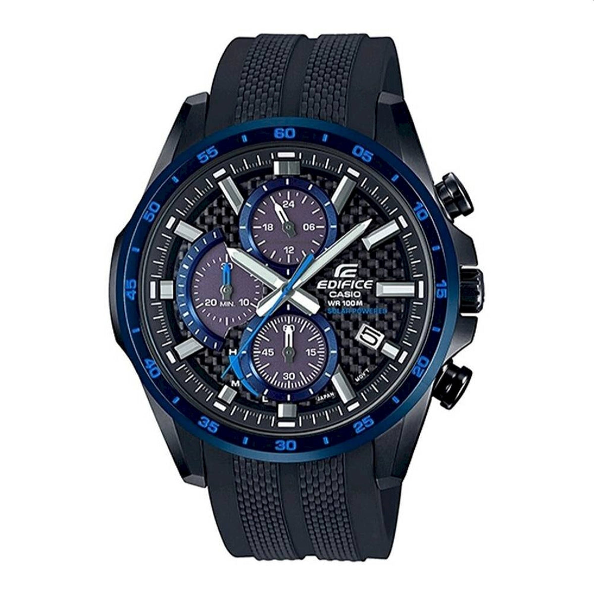 Citizen Men's EQS900PB-1B Edifice Chronograph Black Rubber Watch
