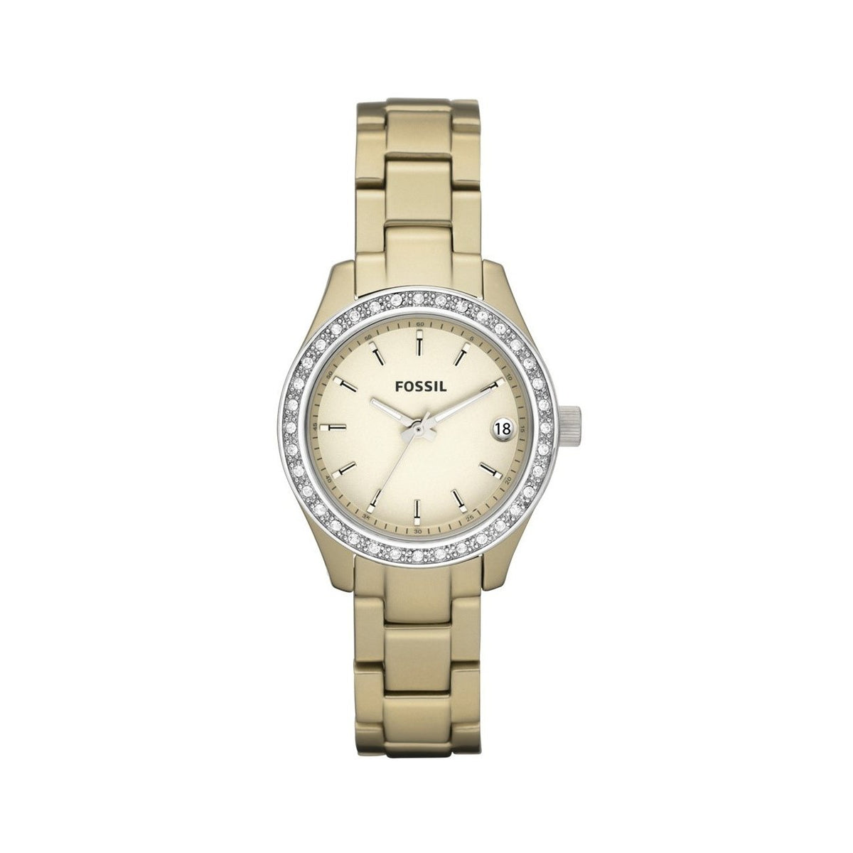 Fossil Women's ES2962 Stella Mini Crystal Gold-Tone Stainless Steel Watch