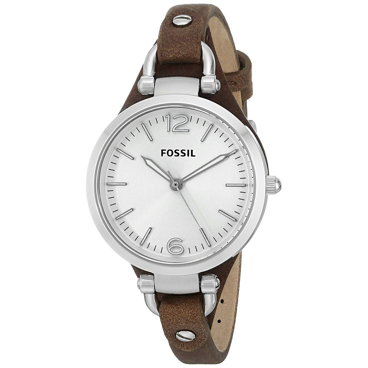 Fossil Women's ES3060 Georgia Brown Leather Watch