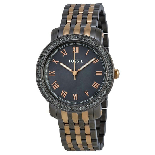 Fossil Women's ES3115 Emma Crystal Two-Tone Stainless Steel Watch