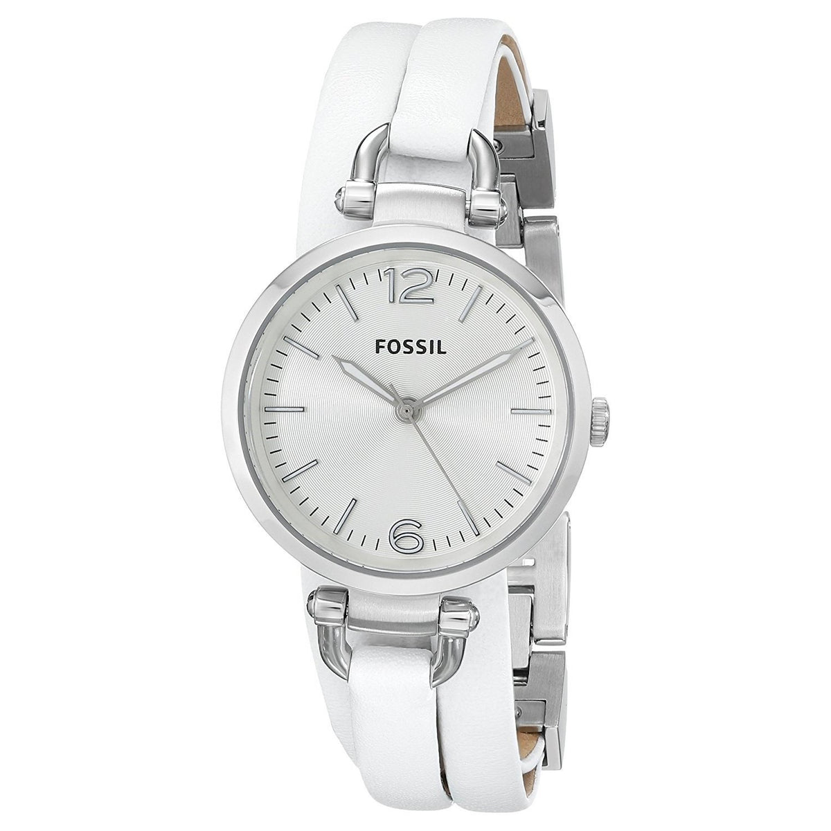 Fossil Women's ES3246 Georgia White Leather Watch