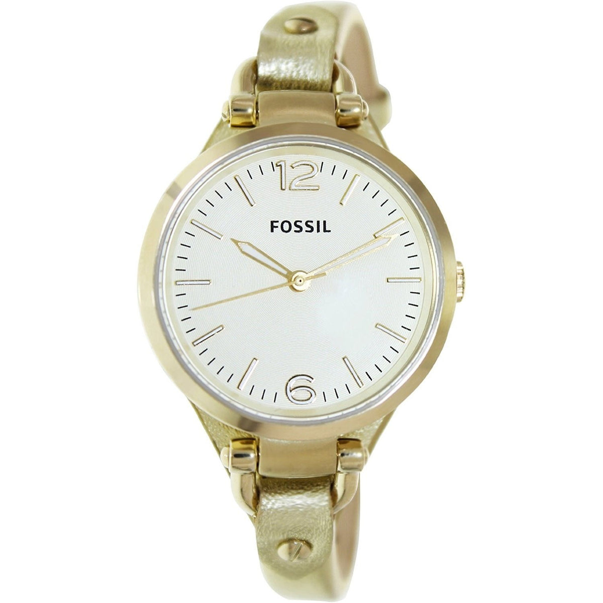 Fossil Women's ES3414 Georgia Gold-Tone Leather Watch