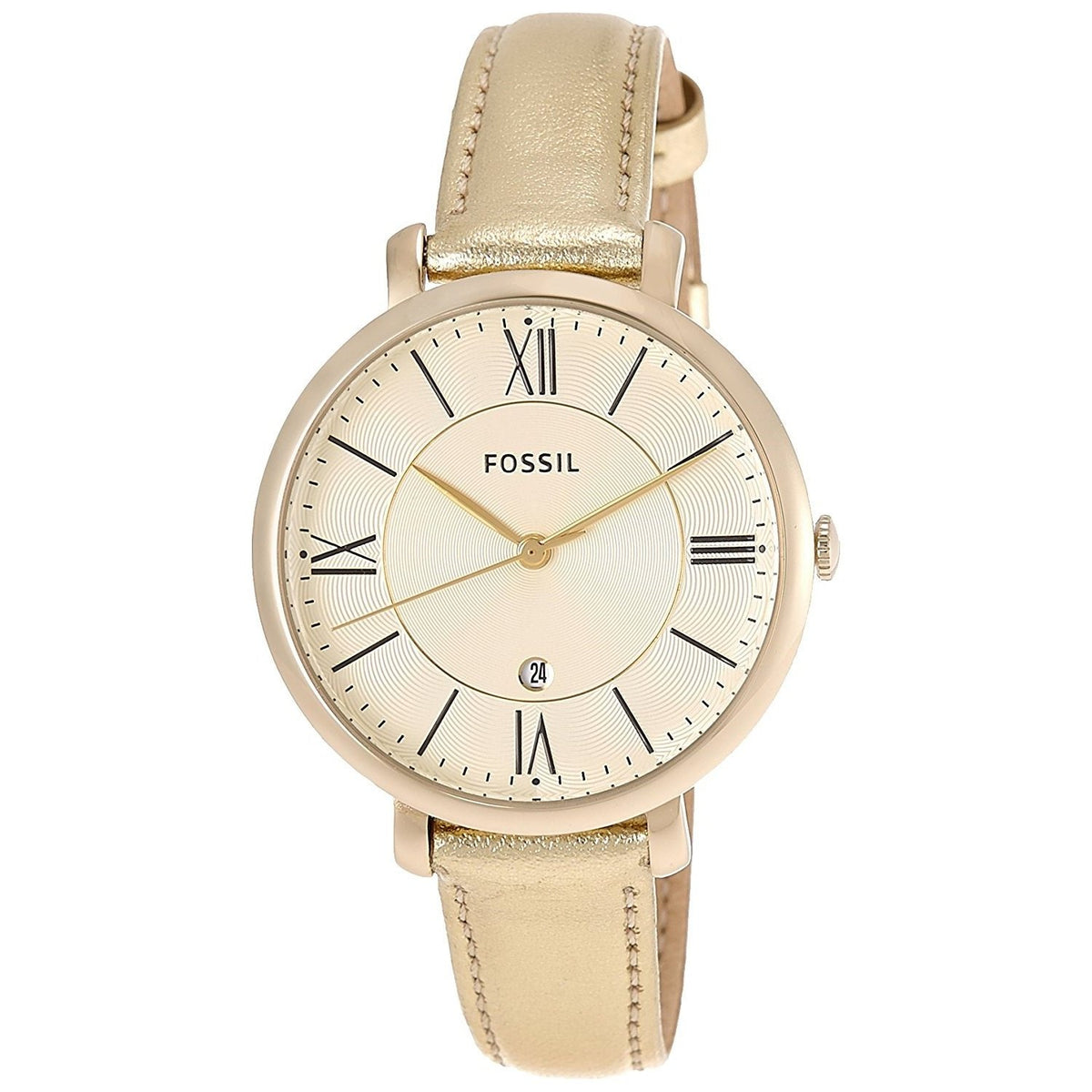 Fossil Women's ES3437 Jacqueline Gold-Tone Leather Watch