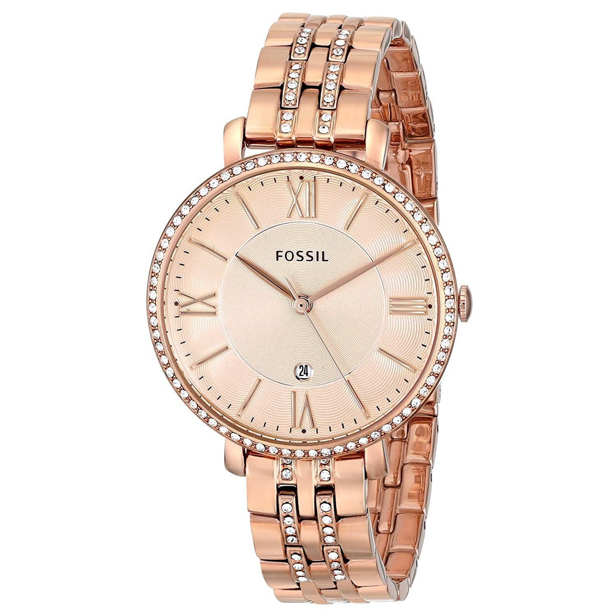 Fossil Women's ES3546 Jacqueline Rose-Tone Stainless Steel Watch