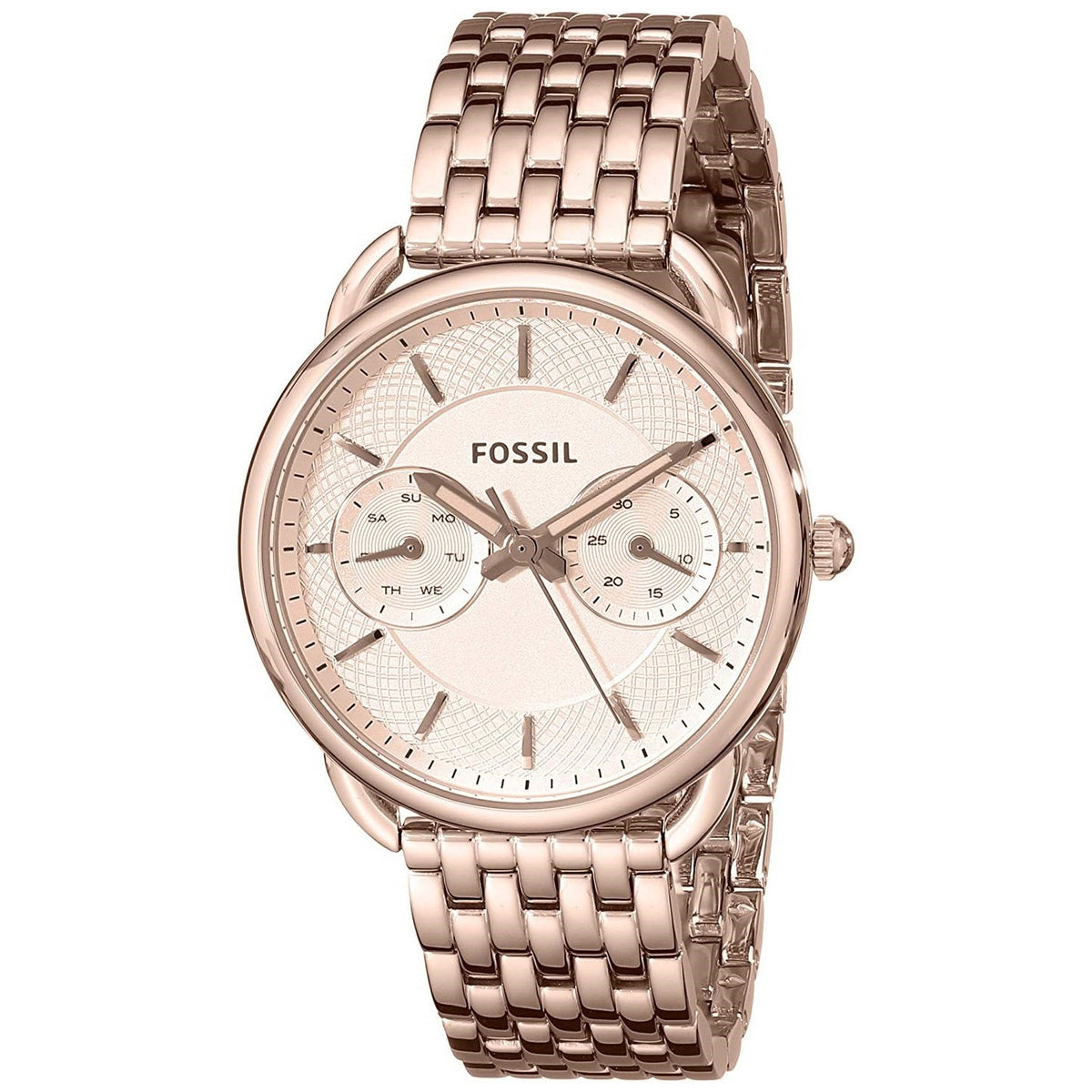 Fossil Women's ES3713 Tailor Multi-Function Rose-Tone Stainless Steel Watch