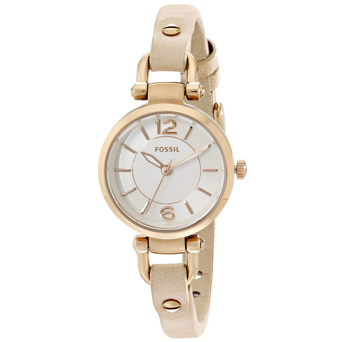 Fossil Women's ES3745 Georgia Beige Leather Watch