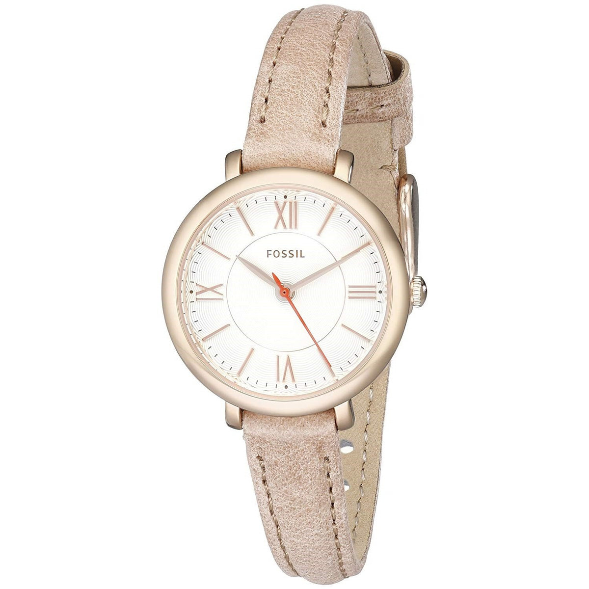 Fossil Women's ES3802 Jacqueline Beige Leather Watch