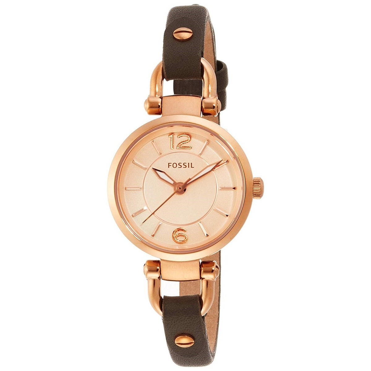 Fossil Women's ES3862 Georgia Brown Leather Watch