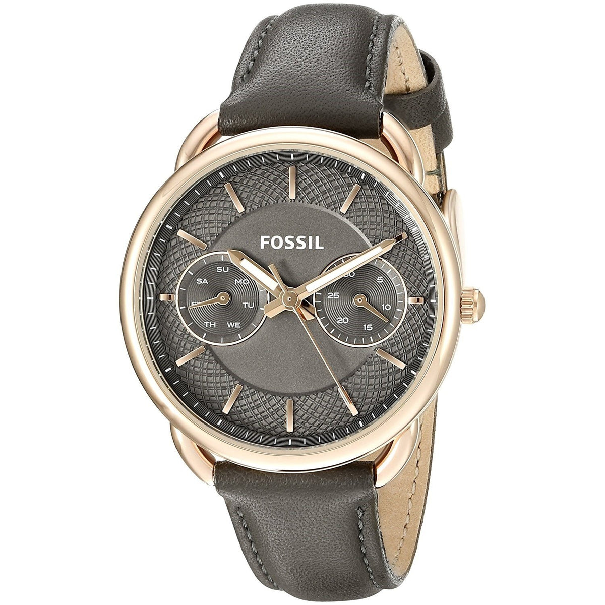 Fossil Women's ES3913 Tailor Multi-Function Grey Leather Watch
