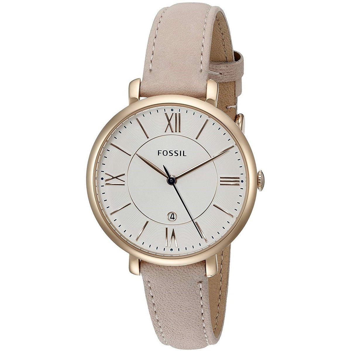 Fossil Women's ES3988 Jacqueline Blush Leather Watch