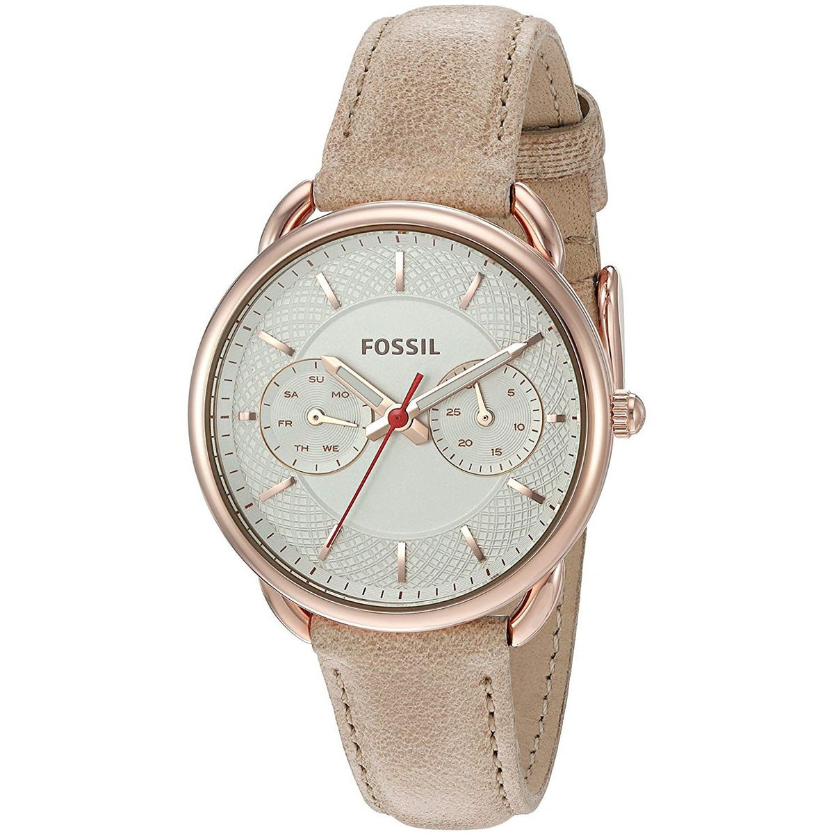 Fossil Women's ES4007 Tailor Multi-Function Brown Leather Watch