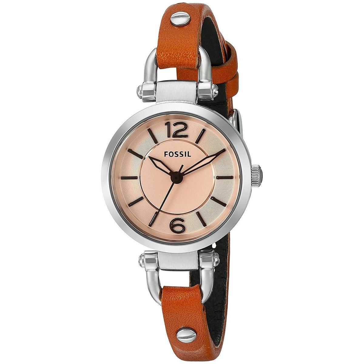 Fossil Women's ES4025 Georgia Mini Brown Leather Watch