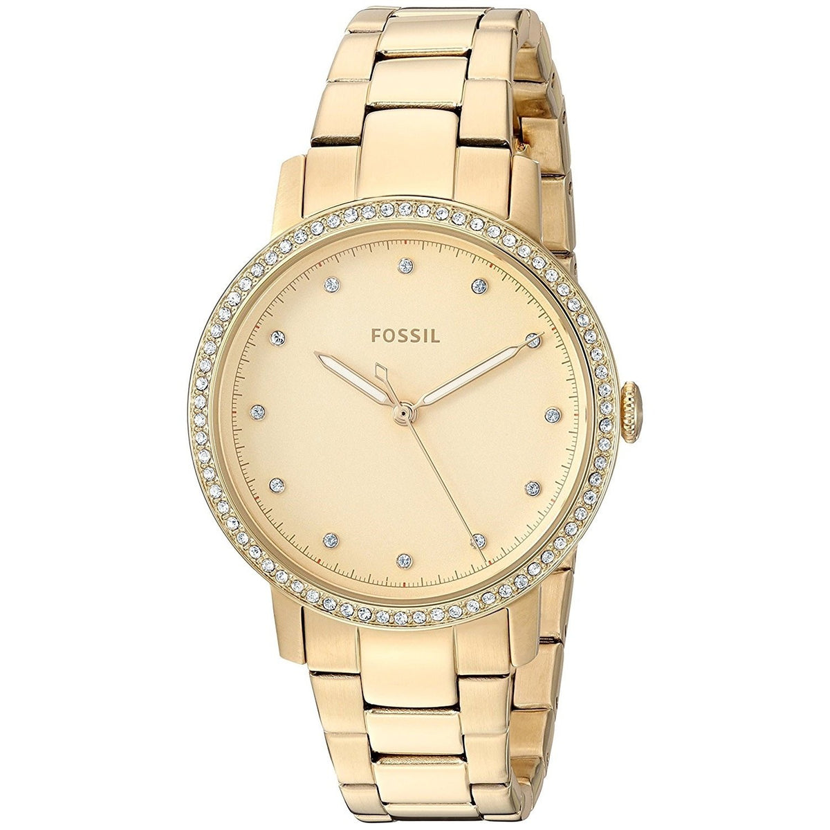 Fossil Women's ES4289 Neely Crystal Gold-Tone Stainless Steel Watch