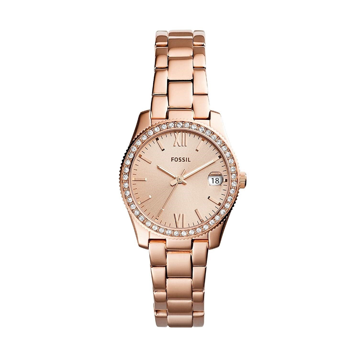 Fossil Women's ES4318 Scarlette Rose Gold-Tone Stainless Steel Watch