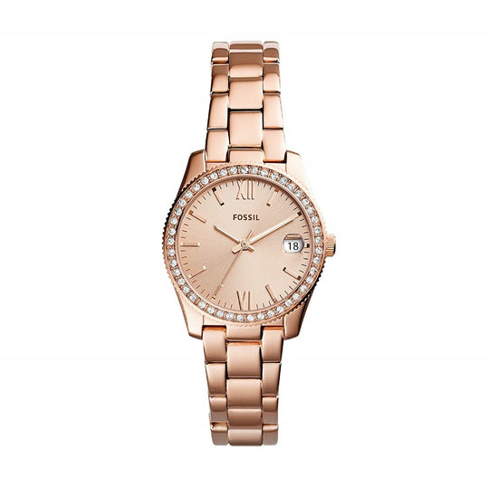 Fossil Women's ES4318 Scarlette Rose Gold-Tone Stainless Steel Watch